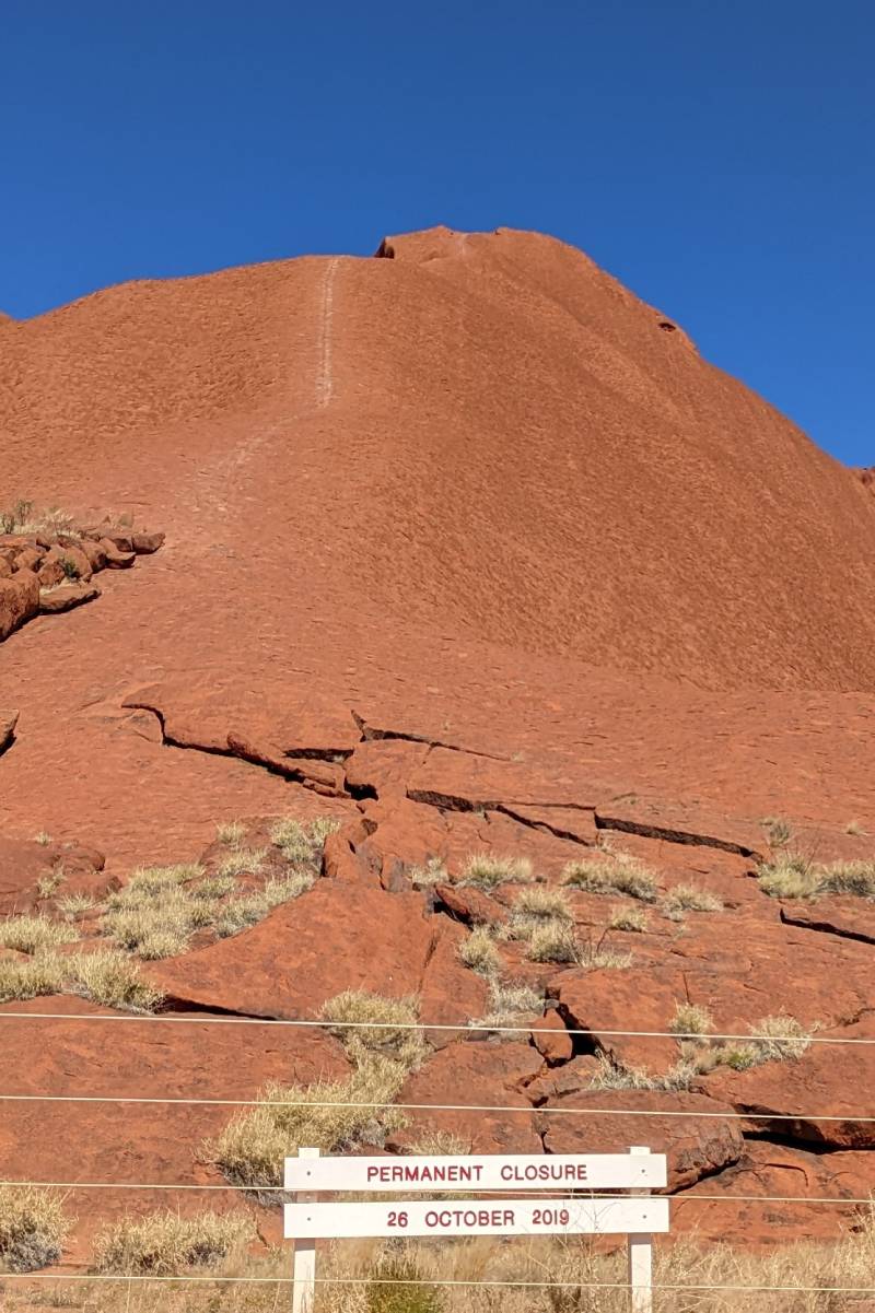 Uluru climb track closed