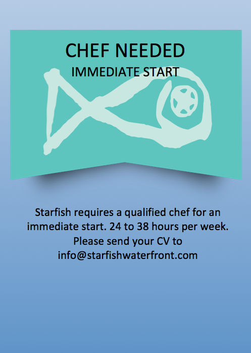 Chef Required For An Immediate Start Or Late September