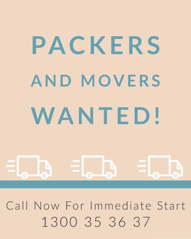 Drivers, Movers & It Connection Staff Wanted For Commercial Relocations