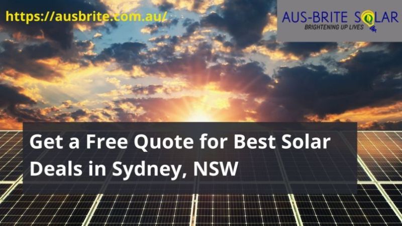 Get A Free Quote For Best Solar Deals In Sydney, Nsw