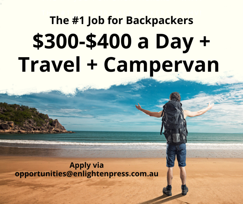 $300-$400 A Day + Campervan + Travel!  Wellbeing + Education