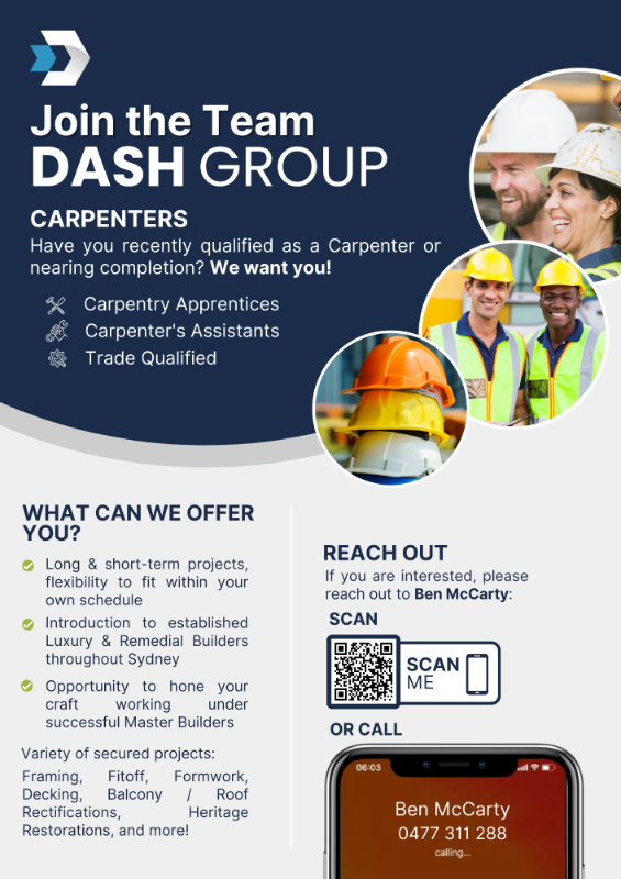 Carpenters - Apprentices To Master Builders