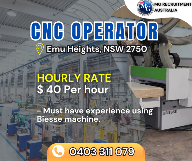 Machine Operator (cnc Machine)